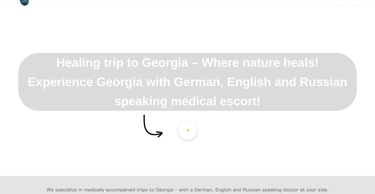 HTG Travel Georgia - Medical Tourism Site — project screenshot